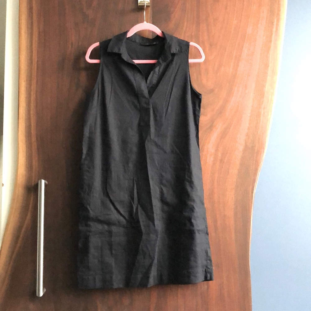 Tahari navy blue dress size 6